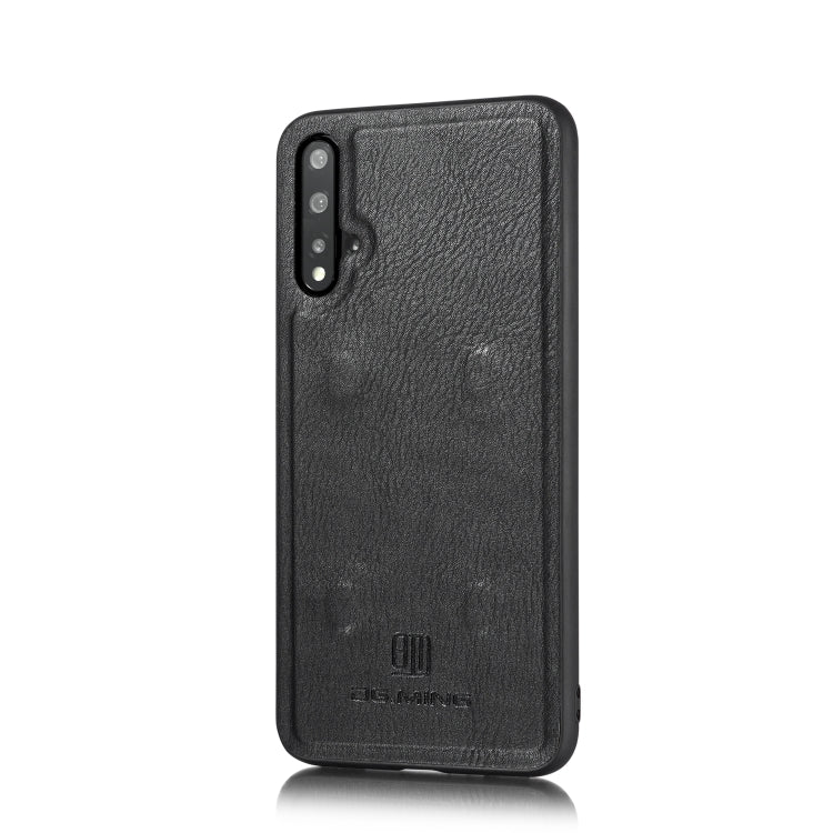 DG.MING Crazy Horse Texture Flip Detachable Magnetic Leather Case with Holder & Card Slots & Wallet For Huawei Nova 5 Pro