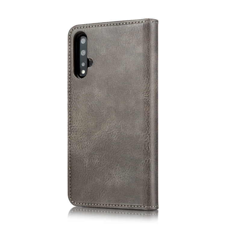 DG.MING Crazy Horse Texture Flip Detachable Magnetic Leather Case with Holder & Card Slots & Wallet For Huawei Nova 5 Pro
