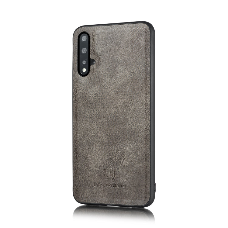DG.MING Crazy Horse Texture Flip Detachable Magnetic Leather Case with Holder & Card Slots & Wallet For Huawei Nova 5 Pro