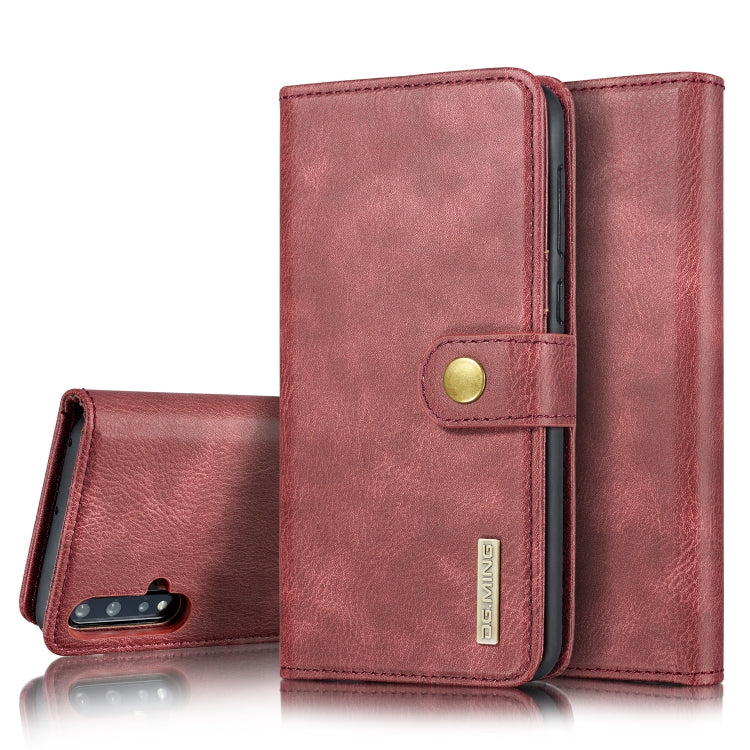 DG.MING Crazy Horse Texture Flip Detachable Magnetic Leather Case with Holder & Card Slots & Wallet For Huawei Nova 5 Pro