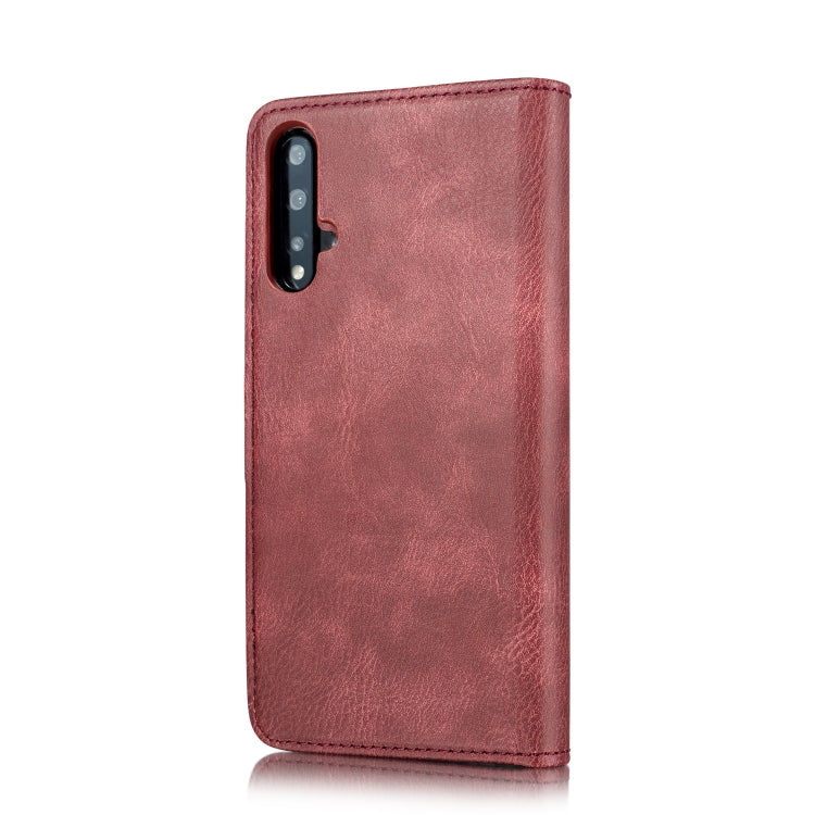 DG.MING Crazy Horse Texture Flip Detachable Magnetic Leather Case with Holder & Card Slots & Wallet For Huawei Nova 5 Pro