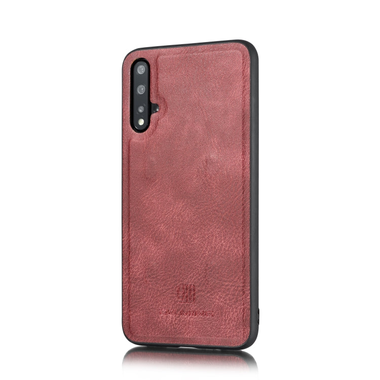 DG.MING Crazy Horse Texture Flip Detachable Magnetic Leather Case with Holder & Card Slots & Wallet For Huawei Nova 5 Pro
