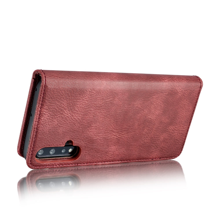 DG.MING Crazy Horse Texture Flip Detachable Magnetic Leather Case with Holder & Card Slots & Wallet For Huawei Nova 5 Pro