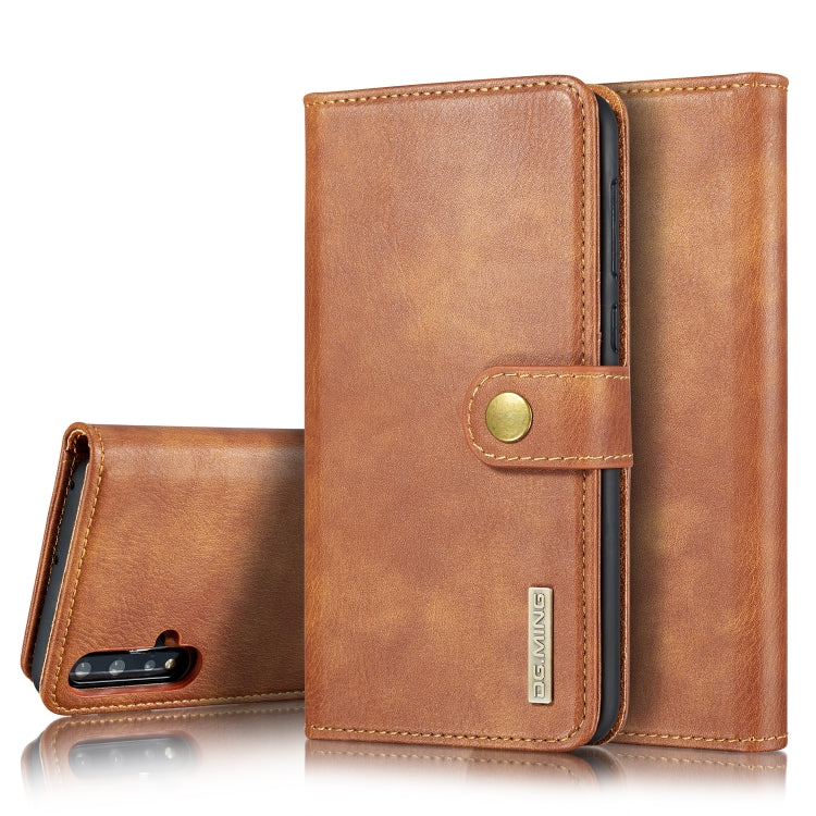 DG.MING Crazy Horse Texture Flip Detachable Magnetic Leather Case with Holder & Card Slots & Wallet For Huawei Nova 5 Pro