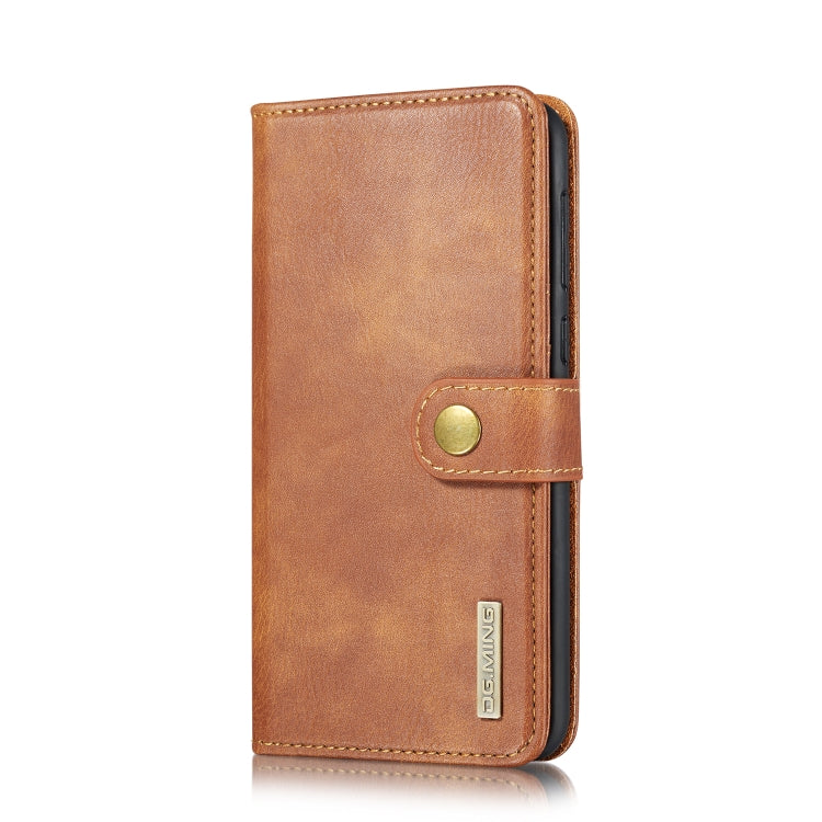 DG.MING Crazy Horse Texture Flip Detachable Magnetic Leather Case with Holder & Card Slots & Wallet For Huawei Nova 5 Pro