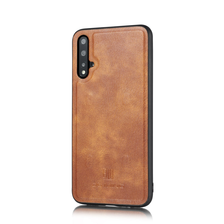 DG.MING Crazy Horse Texture Flip Detachable Magnetic Leather Case with Holder & Card Slots & Wallet For Huawei Nova 5 Pro
