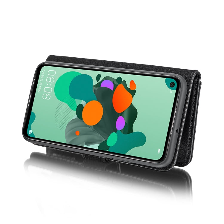 DG.MING Crazy Horse Texture Flip Detachable Magnetic Leather Case with Holder & Card Slots & Wallet For Huawei Nova 5i Pro / Mate 30 Lite