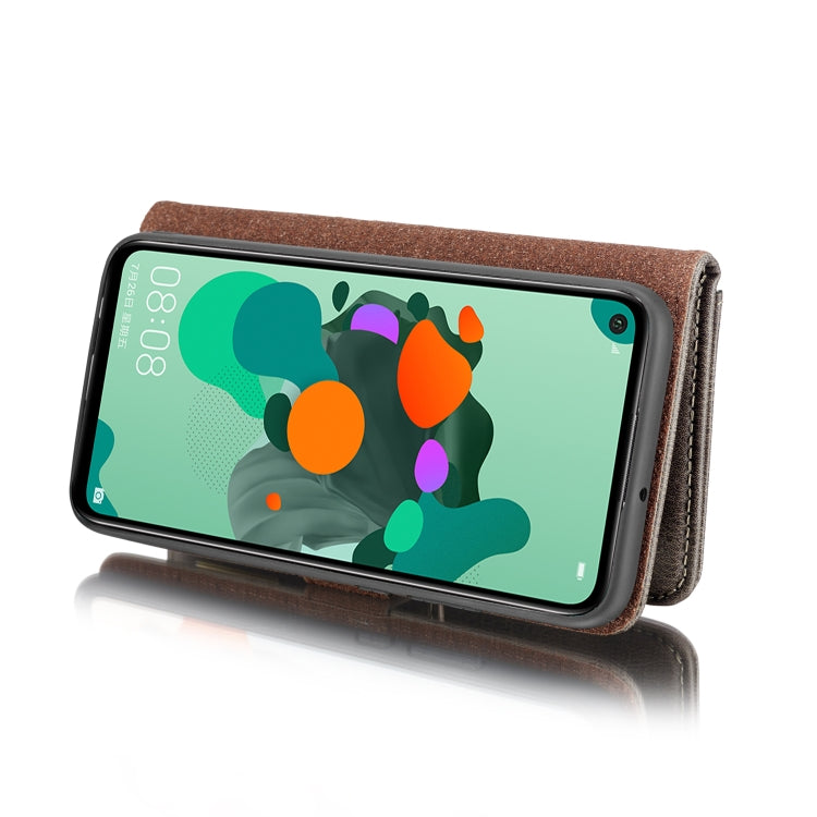 DG.MING Crazy Horse Texture Flip Detachable Magnetic Leather Case with Holder & Card Slots & Wallet For Huawei Nova 5i Pro / Mate 30 Lite