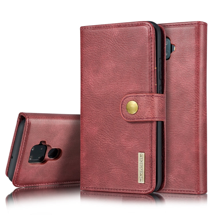 DG.MING Crazy Horse Texture Flip Detachable Magnetic Leather Case with Holder & Card Slots & Wallet For Huawei Nova 5i Pro / Mate 30 Lite