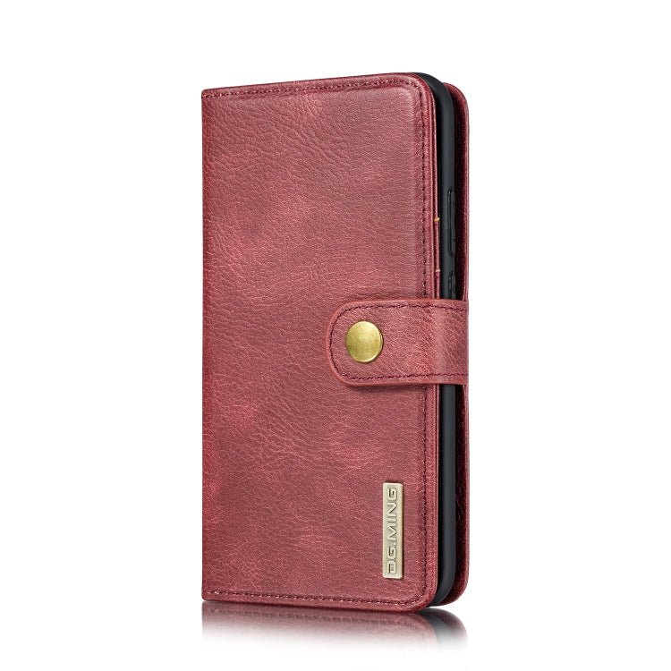 DG.MING Crazy Horse Texture Flip Detachable Magnetic Leather Case with Holder & Card Slots & Wallet For Huawei Nova 5i Pro / Mate 30 Lite