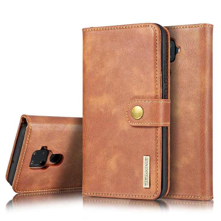 DG.MING Crazy Horse Texture Flip Detachable Magnetic Leather Case with Holder & Card Slots & Wallet For Huawei Nova 5i Pro / Mate 30 Lite