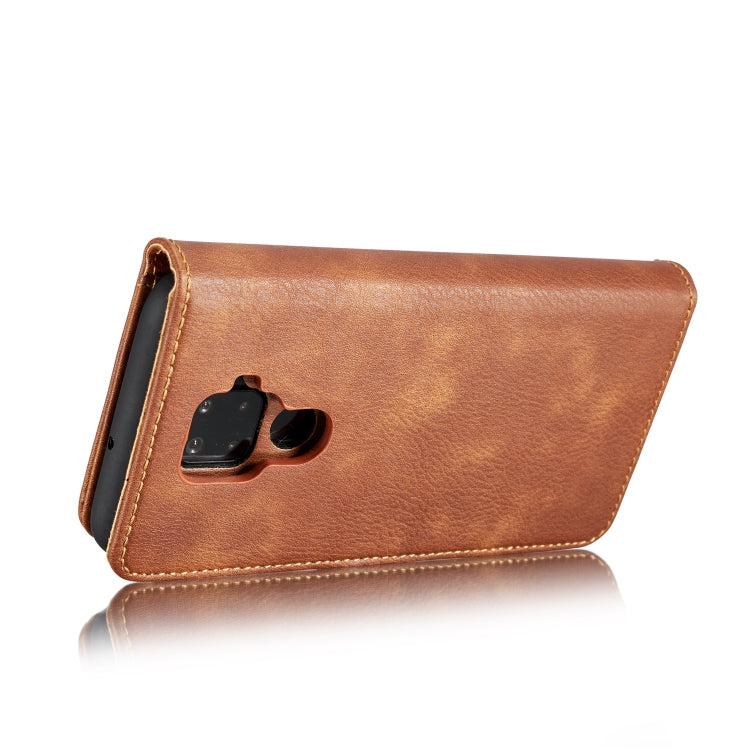 DG.MING Crazy Horse Texture Flip Detachable Magnetic Leather Case with Holder & Card Slots & Wallet For Huawei Nova 5i Pro / Mate 30 Lite