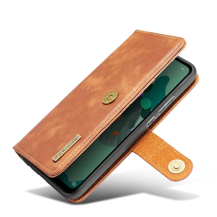 DG.MING Crazy Horse Texture Flip Detachable Magnetic Leather Case with Holder & Card Slots & Wallet For Huawei Nova 5i Pro / Mate 30 Lite