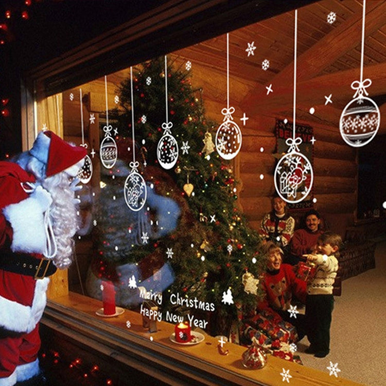 Creative Window Glass Door Removable Christmas Festival Wall Sticker Decoration