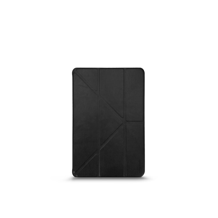 For iPad Mini 4 / Mini 5 RAIGOR INVERSE CAASSO Series Multi-folding Horizontal Flip Leather Case with Holder & Sleep / Wake-up Function & Pen Slot