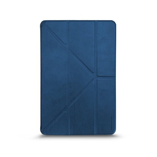 For iPad Mini 4 / Mini 5 RAIGOR INVERSE CAASSO Series Multi-folding Horizontal Flip Leather Case with Holder & Sleep / Wake-up Function & Pen Slot