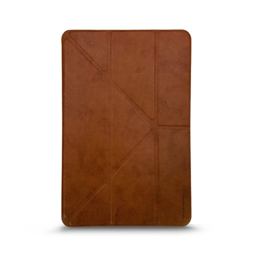 For iPad Mini 4 / Mini 5 RAIGOR INVERSE CAASSO Series Multi-folding Horizontal Flip Leather Case with Holder & Sleep / Wake-up Function & Pen Slot