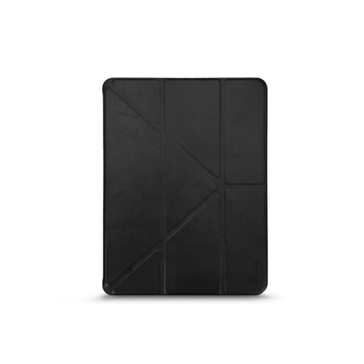 For iPad 9.7 inch RAIGOR INVERSE CAASSO Series Multi-folding Horizontal Flip Leather Case with Holder & Sleep / Wake-up Function & Pen Slot