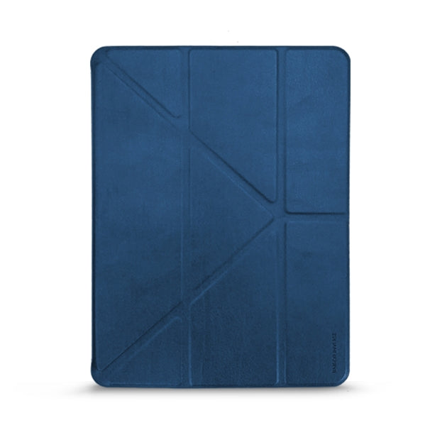 For iPad 9.7 inch RAIGOR INVERSE CAASSO Series Multi-folding Horizontal Flip Leather Case with Holder & Sleep / Wake-up Function & Pen Slot