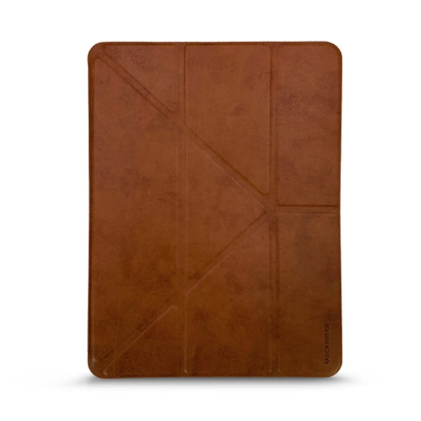 For iPad 9.7 inch RAIGOR INVERSE CAASSO Series Multi-folding Horizontal Flip Leather Case with Holder & Sleep / Wake-up Function & Pen Slot