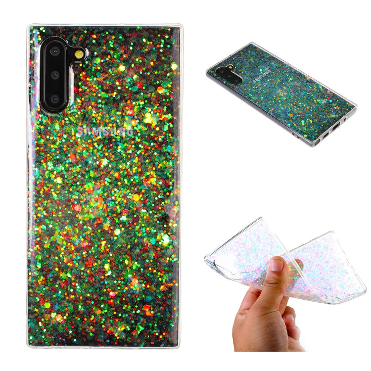 For Galaxy Note 10 Glitter Powder Soft TPU Protective Case