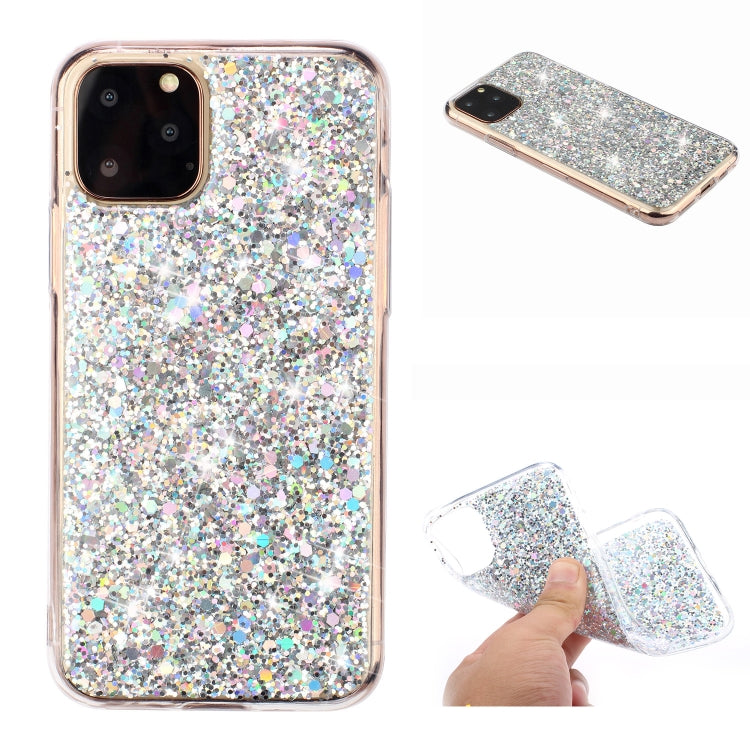 For iPhone 11 Pro Max (6.5 inch) Glitter Powder Soft TPU Protective Case