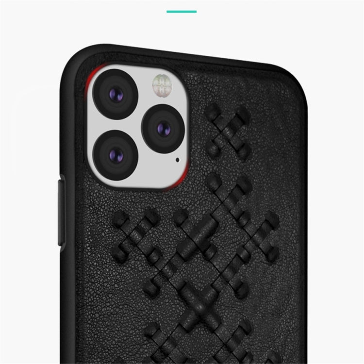 For iPhone 11  RAIGOR INVERSE WEAVE Series PU+TPU+PC Solid Color Protective Case