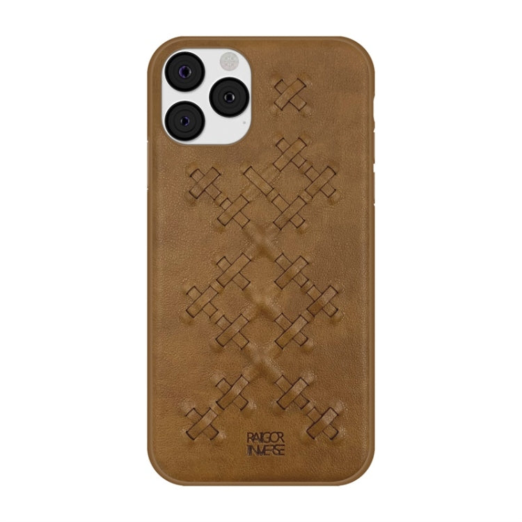 For iPhone 11  RAIGOR INVERSE WEAVE Series PU+TPU+PC Solid Color Protective Case