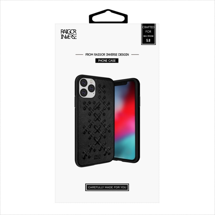 For iPhone 11  RAIGOR INVERSE WEAVE Series PU+TPU+PC Solid Color Protective Case