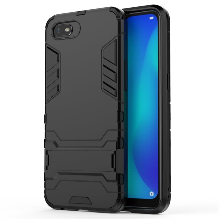 For OPPO A1k / Realme C2 Shockproof PC + TPU Protective Case with Invisible Holder