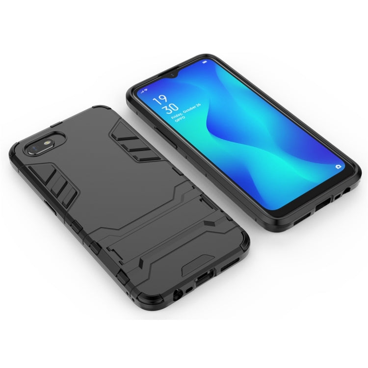 For OPPO A1k / Realme C2 Shockproof PC + TPU Protective Case with Invisible Holder