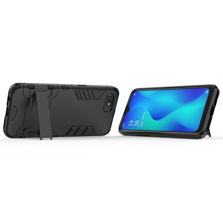 For OPPO A1k / Realme C2 Shockproof PC + TPU Protective Case with Invisible Holder