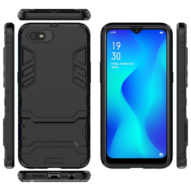 For OPPO A1k / Realme C2 Shockproof PC + TPU Protective Case with Invisible Holder