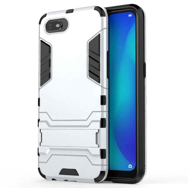 For OPPO A1k / Realme C2 Shockproof PC + TPU Protective Case with Invisible Holder