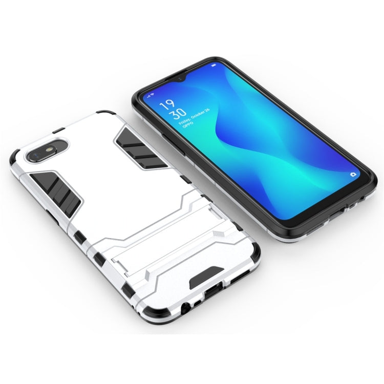 For OPPO A1k / Realme C2 Shockproof PC + TPU Protective Case with Invisible Holder