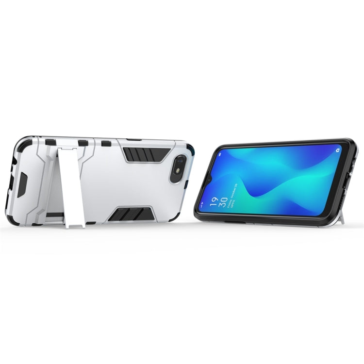 For OPPO A1k / Realme C2 Shockproof PC + TPU Protective Case with Invisible Holder