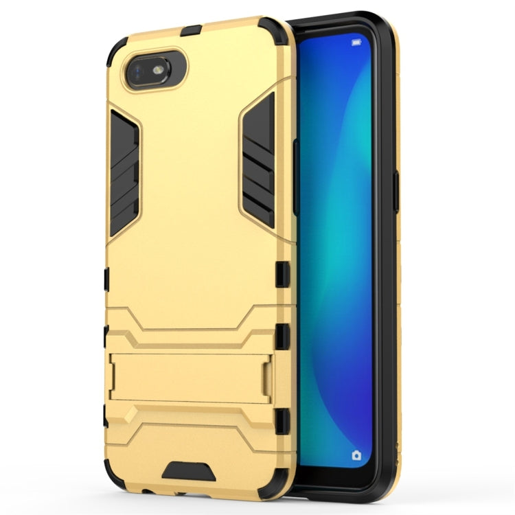For OPPO A1k / Realme C2 Shockproof PC + TPU Protective Case with Invisible Holder