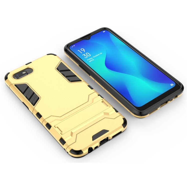 For OPPO A1k / Realme C2 Shockproof PC + TPU Protective Case with Invisible Holder