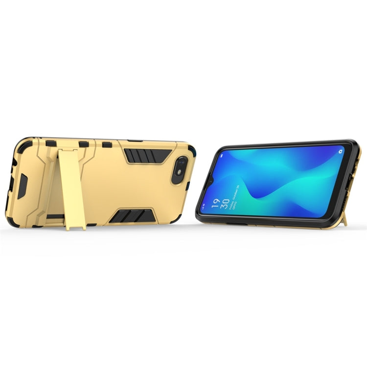 For OPPO A1k / Realme C2 Shockproof PC + TPU Protective Case with Invisible Holder