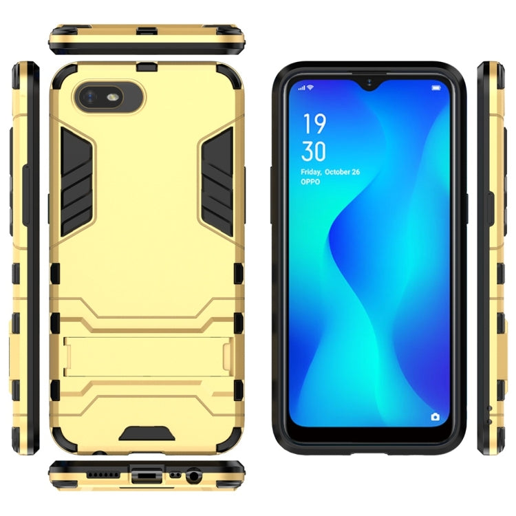 For OPPO A1k / Realme C2 Shockproof PC + TPU Protective Case with Invisible Holder