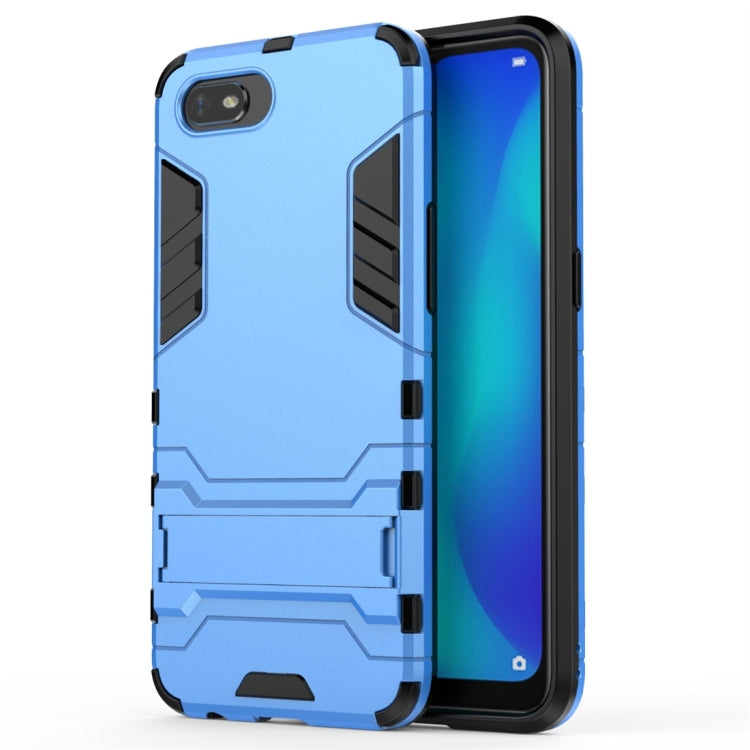 For OPPO A1k / Realme C2 Shockproof PC + TPU Protective Case with Invisible Holder