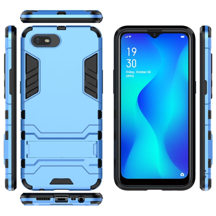For OPPO A1k / Realme C2 Shockproof PC + TPU Protective Case with Invisible Holder