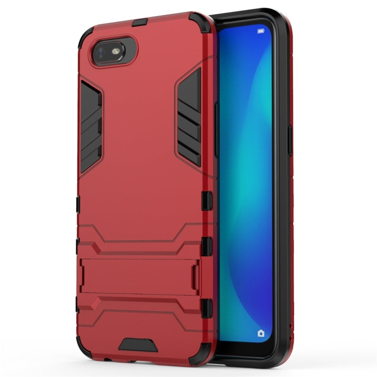 For OPPO A1k / Realme C2 Shockproof PC + TPU Protective Case with Invisible Holder