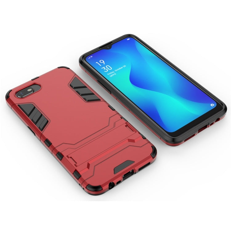 For OPPO A1k / Realme C2 Shockproof PC + TPU Protective Case with Invisible Holder