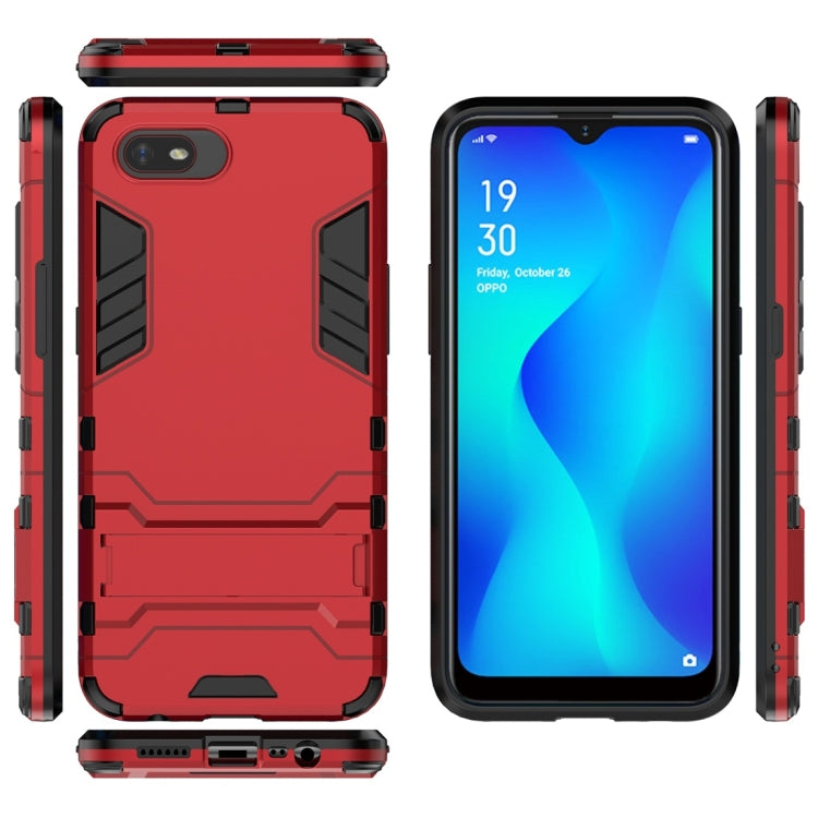 For OPPO A1k / Realme C2 Shockproof PC + TPU Protective Case with Invisible Holder