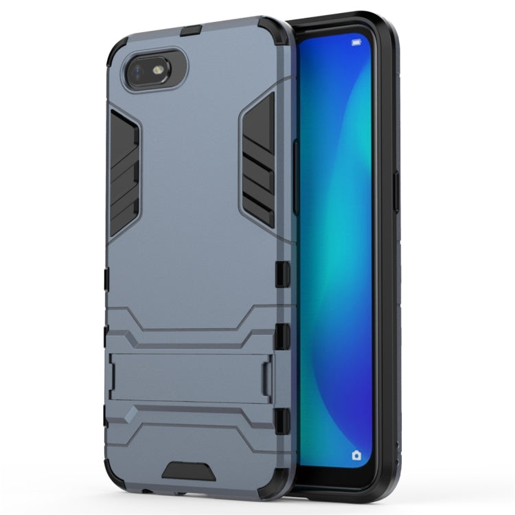 For OPPO A1k / Realme C2 Shockproof PC + TPU Protective Case with Invisible Holder