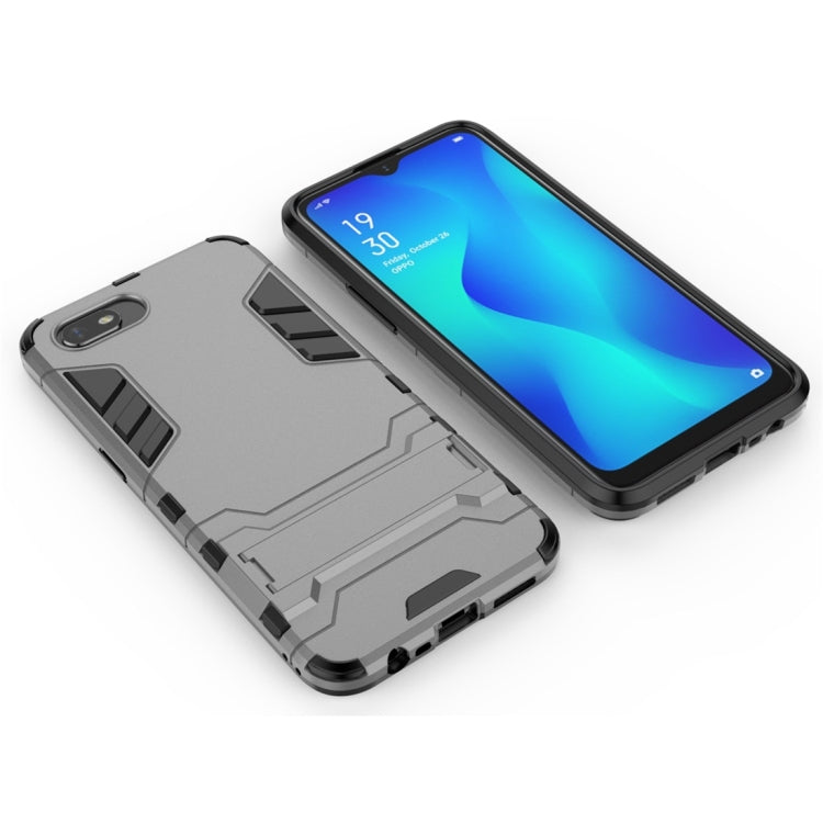 For OPPO A1k / Realme C2 Shockproof PC + TPU Protective Case with Invisible Holder