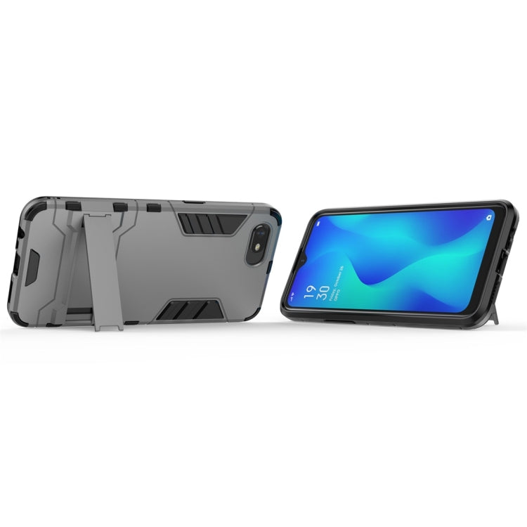 For OPPO A1k / Realme C2 Shockproof PC + TPU Protective Case with Invisible Holder