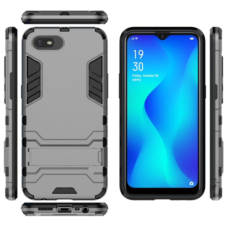 For OPPO A1k / Realme C2 Shockproof PC + TPU Protective Case with Invisible Holder