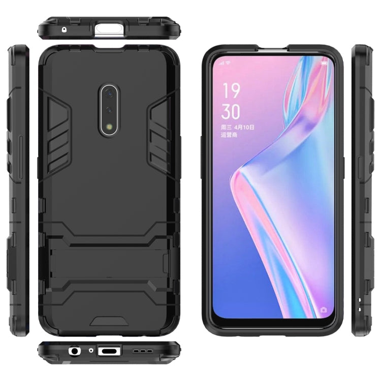 For OPPO K3 Shockproof PC + TPU Protective Case with Invisible Holder